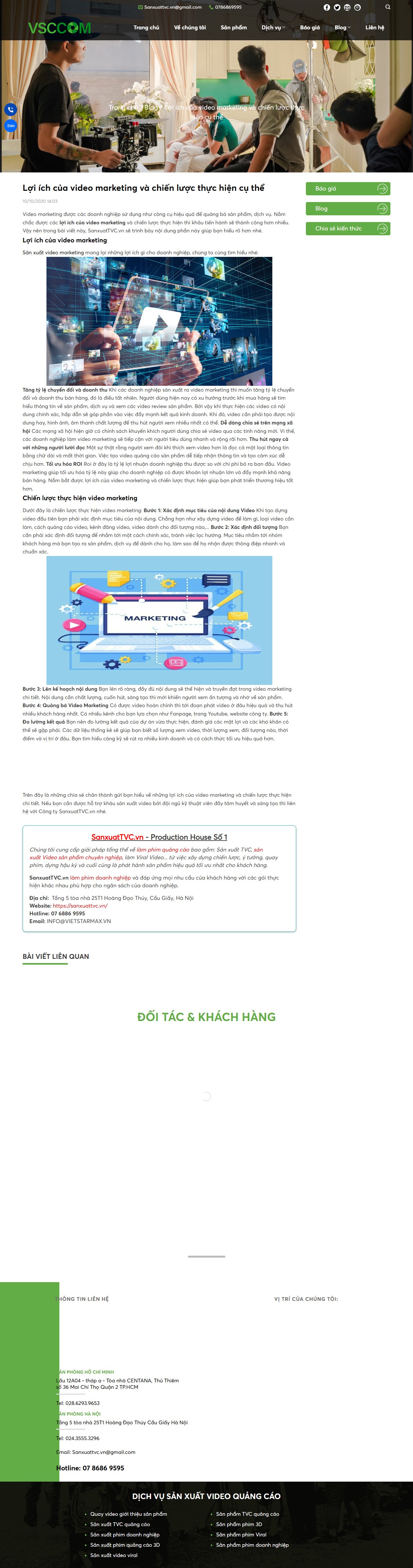 Lợi ích của Video Marketing